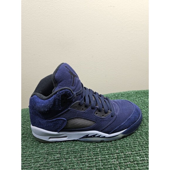 Size 7Y 8.5W - Air Jordan 5 Retro SE GS Midnight Navy FN5452-400 Georgetown - Picture 6 of 14